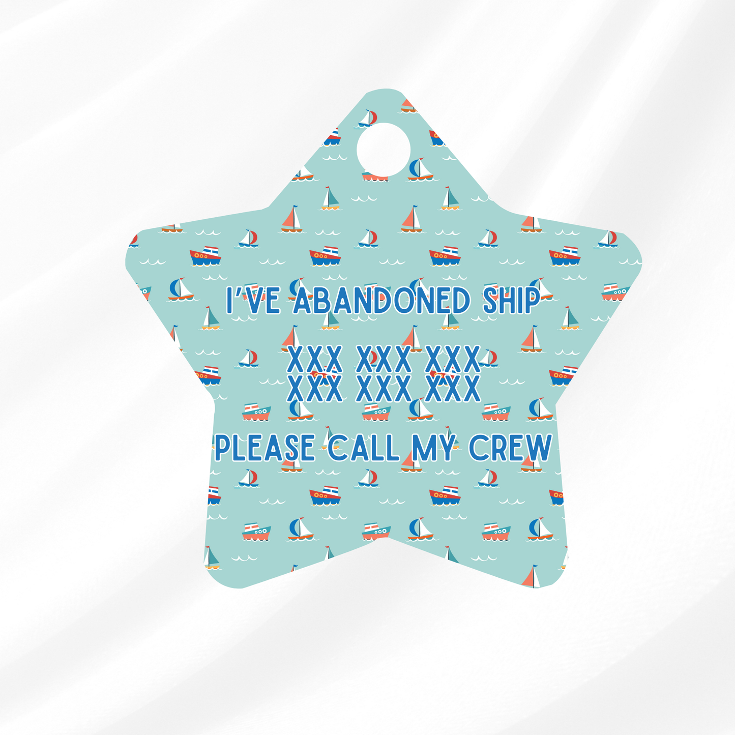 Oh Sailor Pet ID Tag