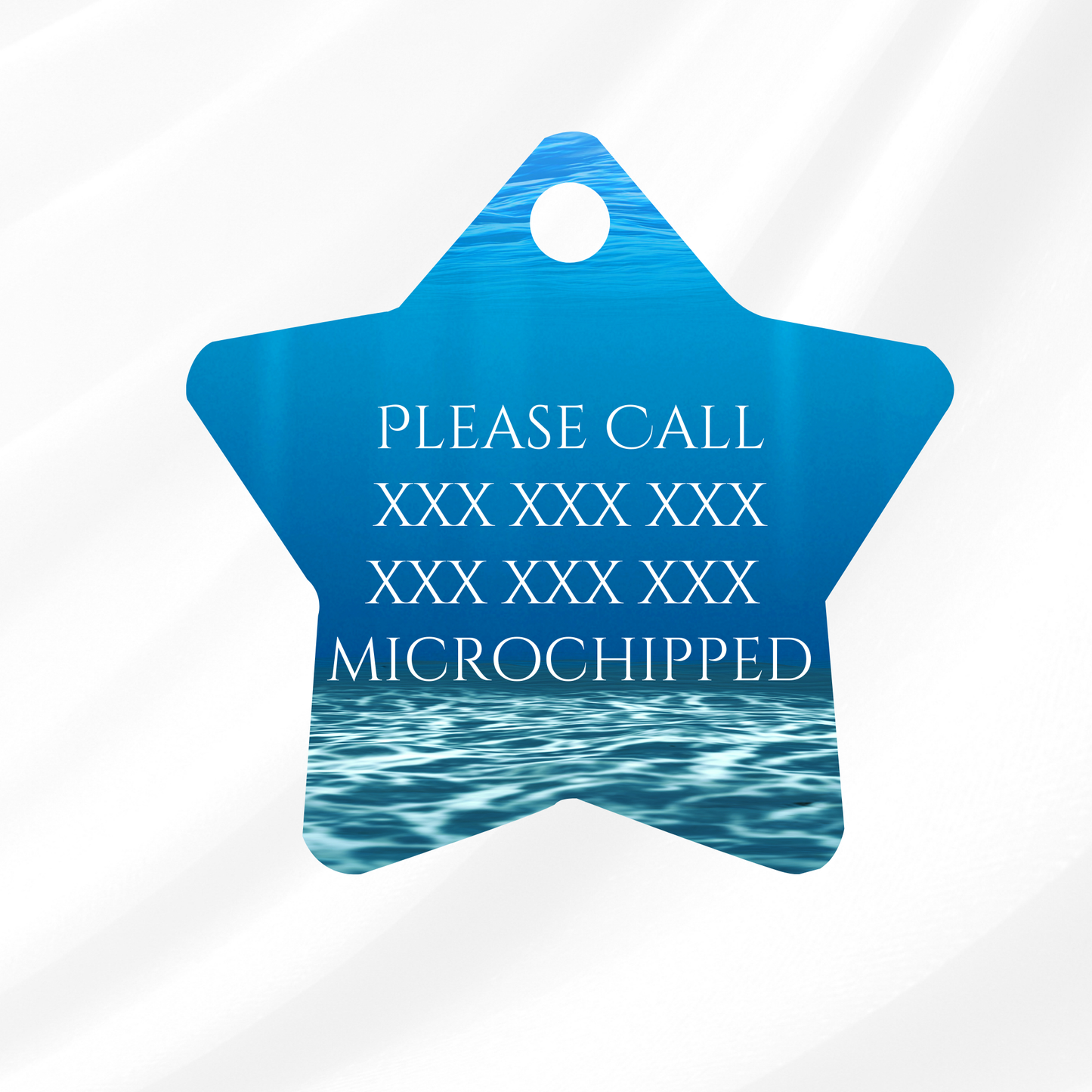 Deep Blue Sea Pet ID Tag