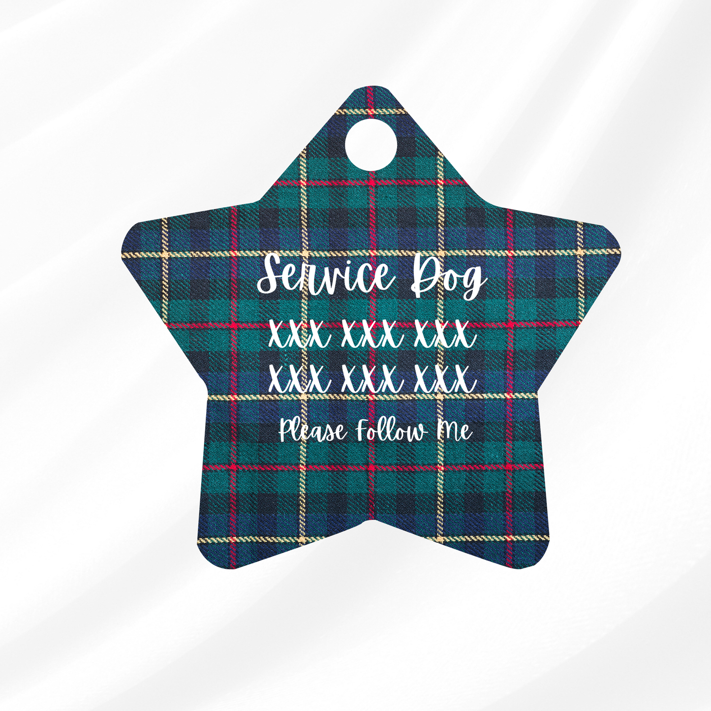 Tartan Times Pet ID Tag