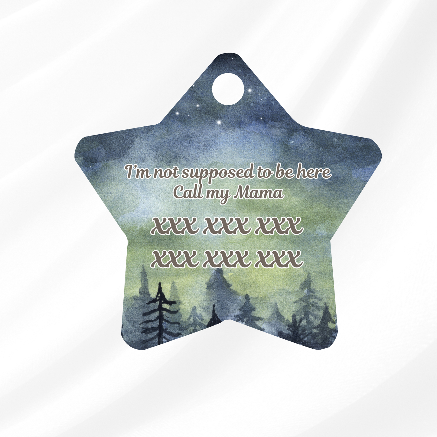 Wild Stars Pet ID Tag