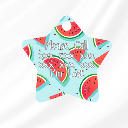 Watermelon Slice Pet ID Tag