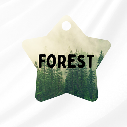 Misty Forest Pet ID Tag