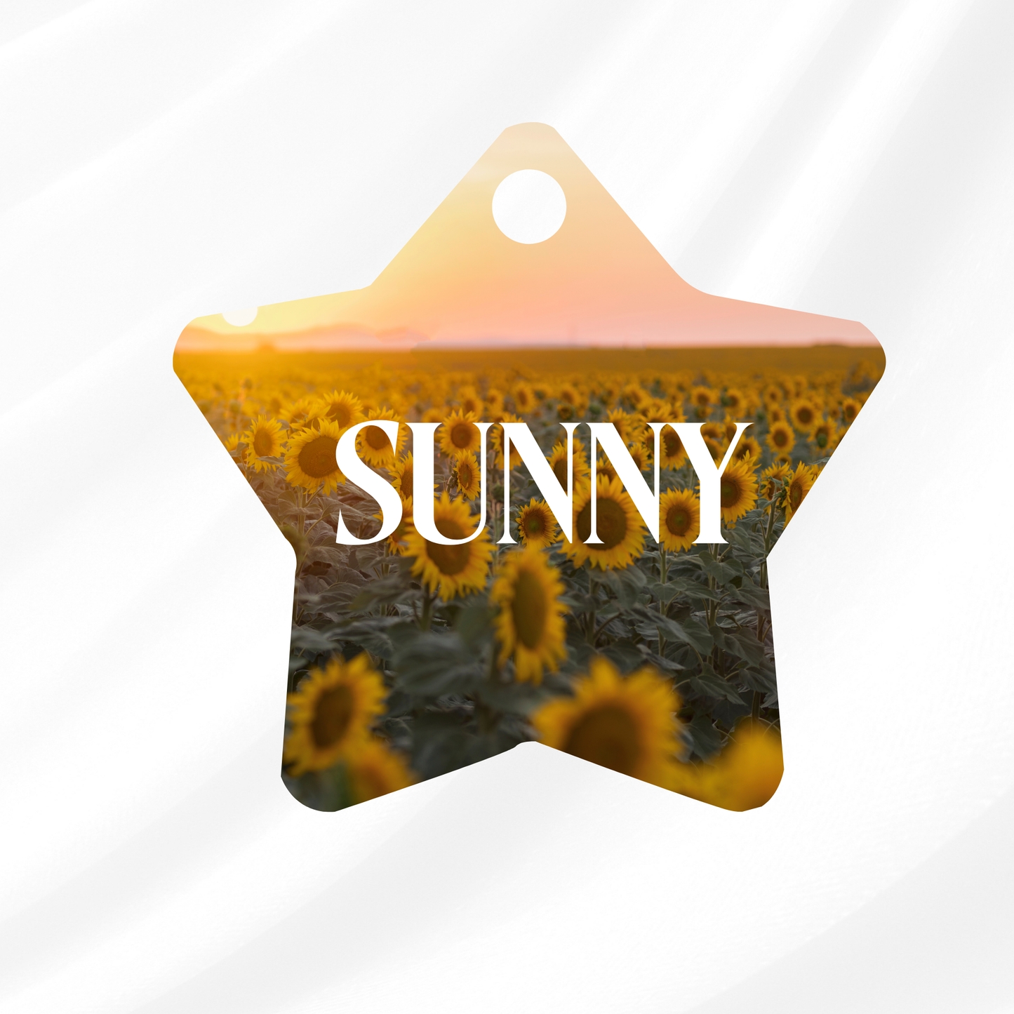 Sunflower Sunset Pet ID Tag