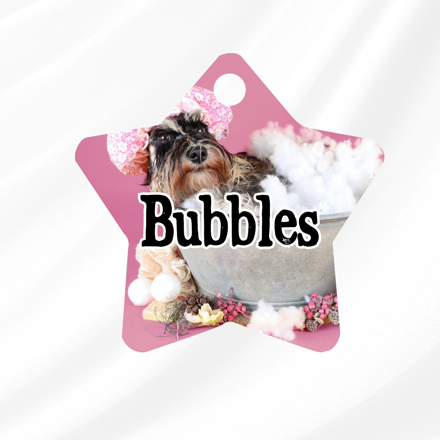 Bubble Bath Pet ID Tag