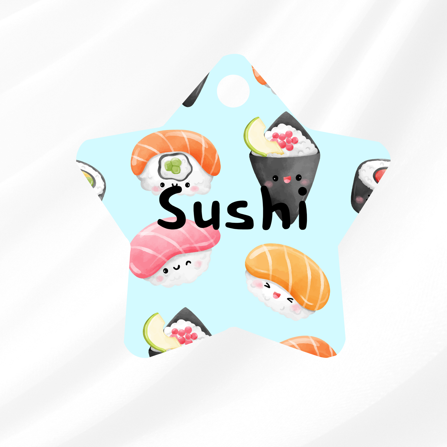 Blue Sushi Pet ID Tag