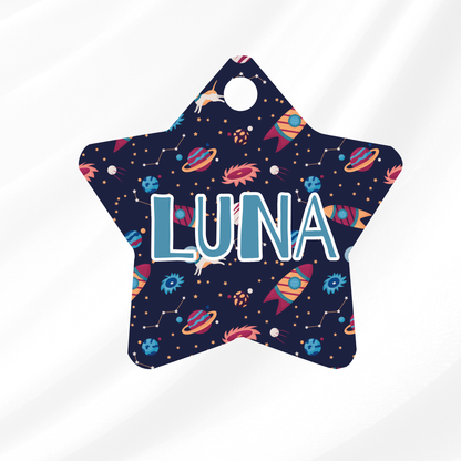 Dogs In Space Pet ID Tag