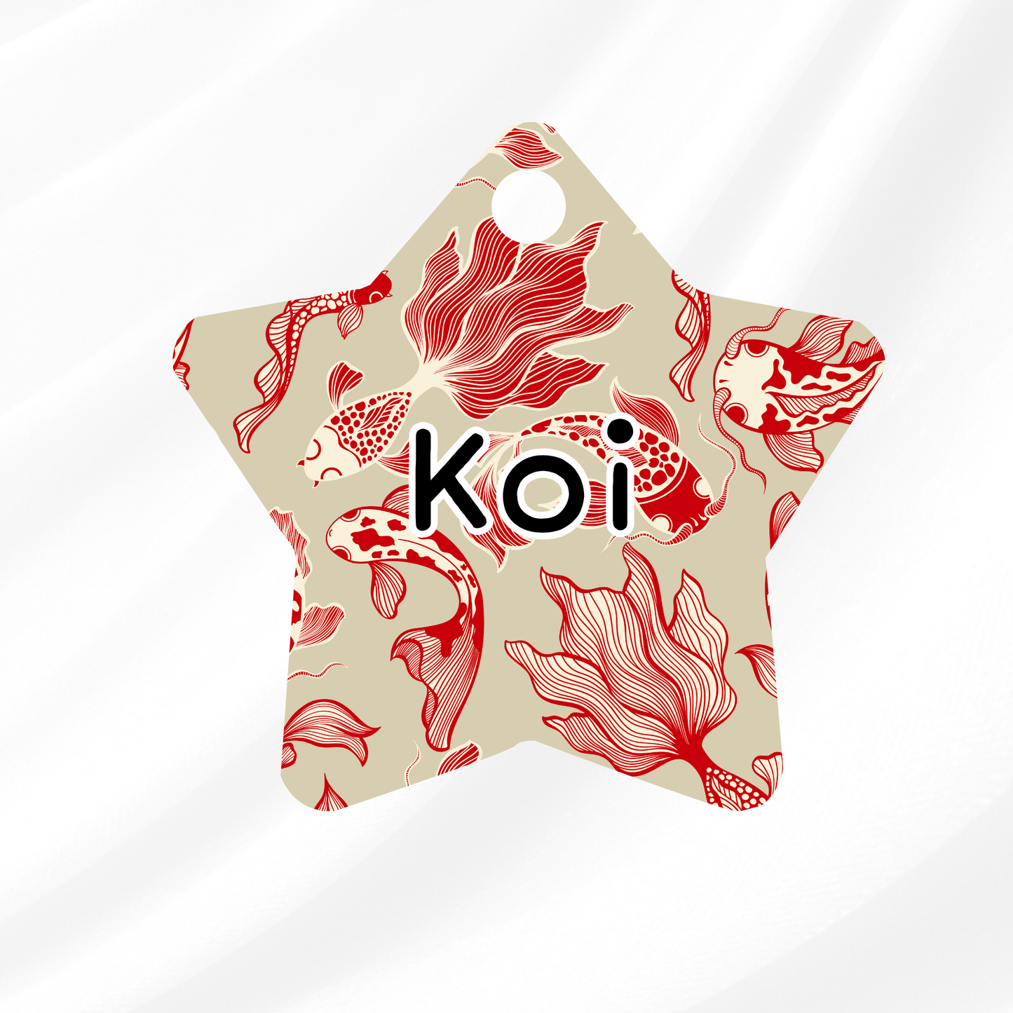 Koi Pet ID Tag