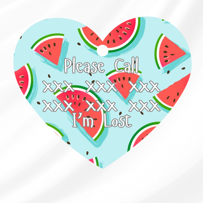 Watermelon Slice Pet ID Tag