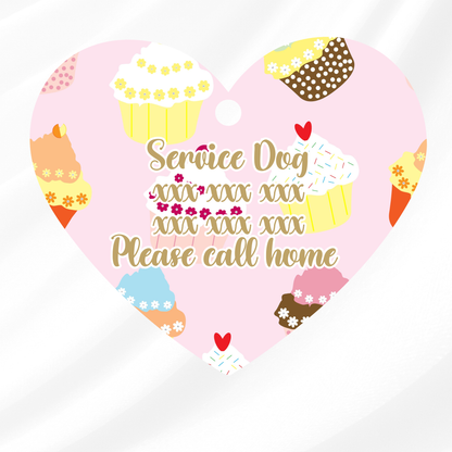 Cupcakes Pet ID Tag