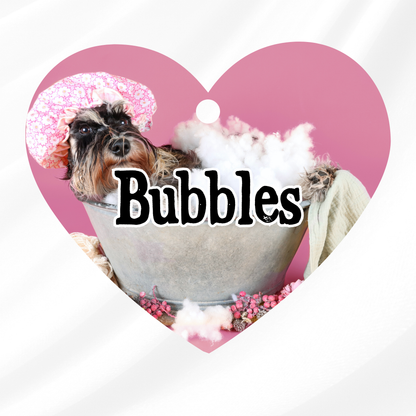 Bubble Bath Pet ID Tag