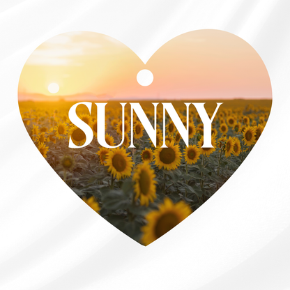 Sunflower Sunset Pet ID Tag