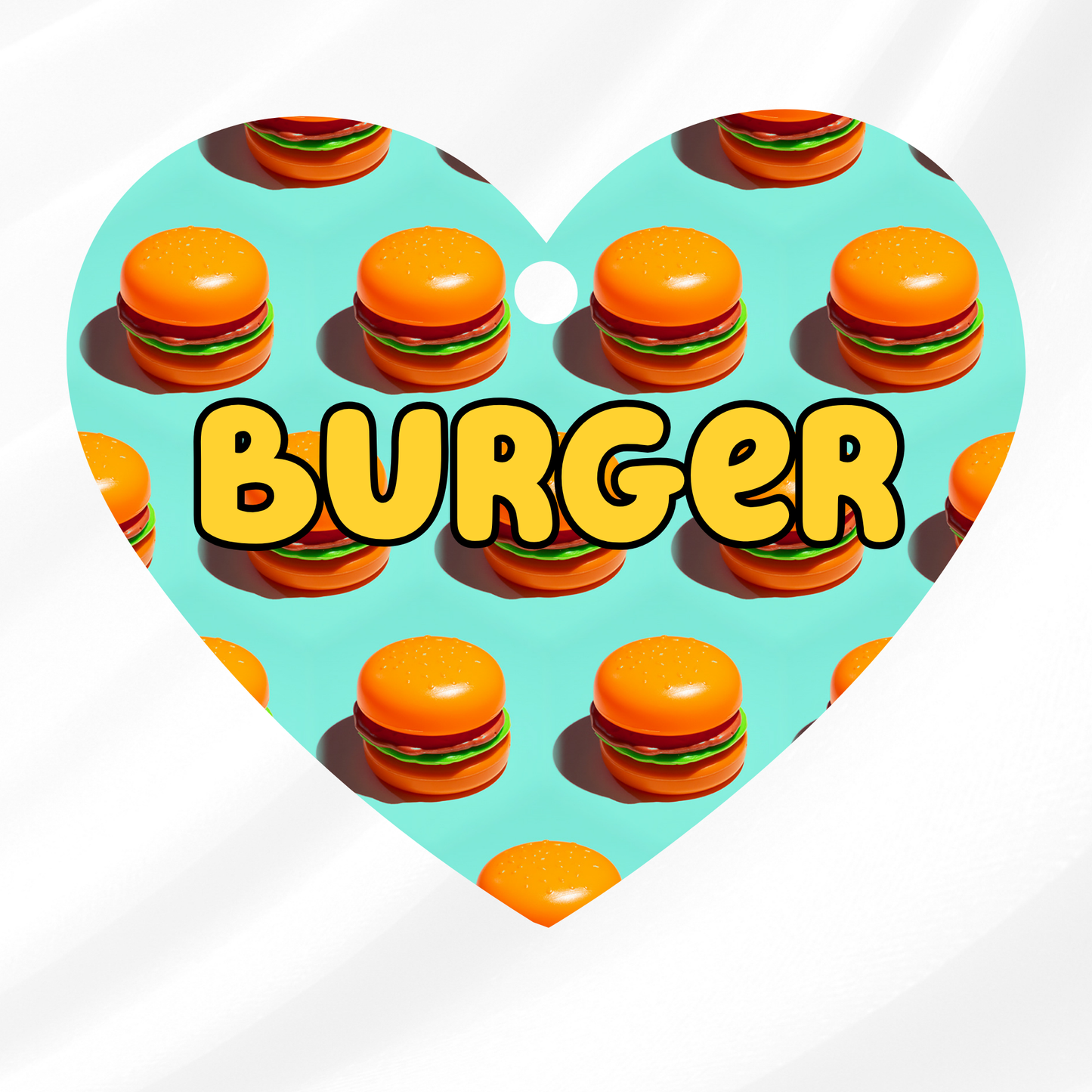 Cheeseburger Pet ID Tag