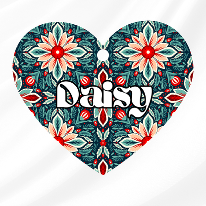 Paisley Daisy ID Tag