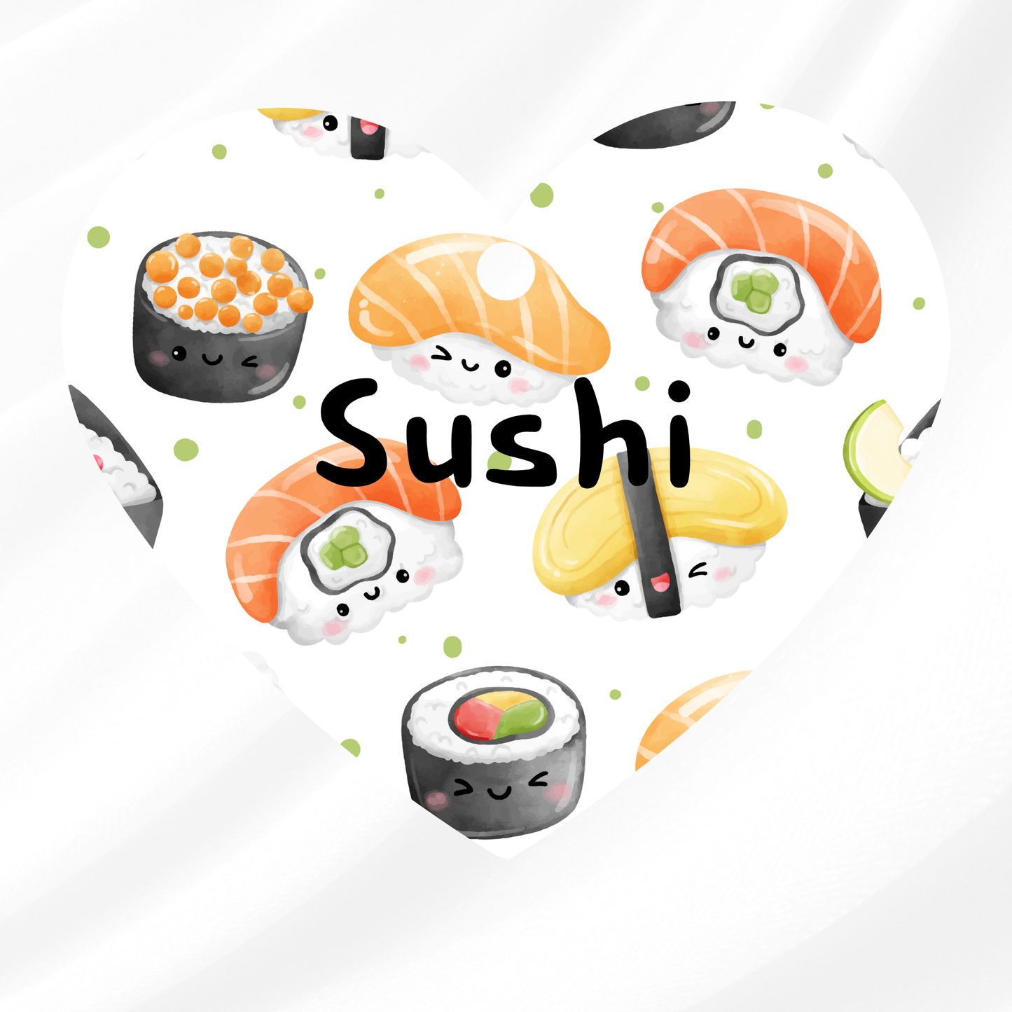 White Sushi Pet ID Tag