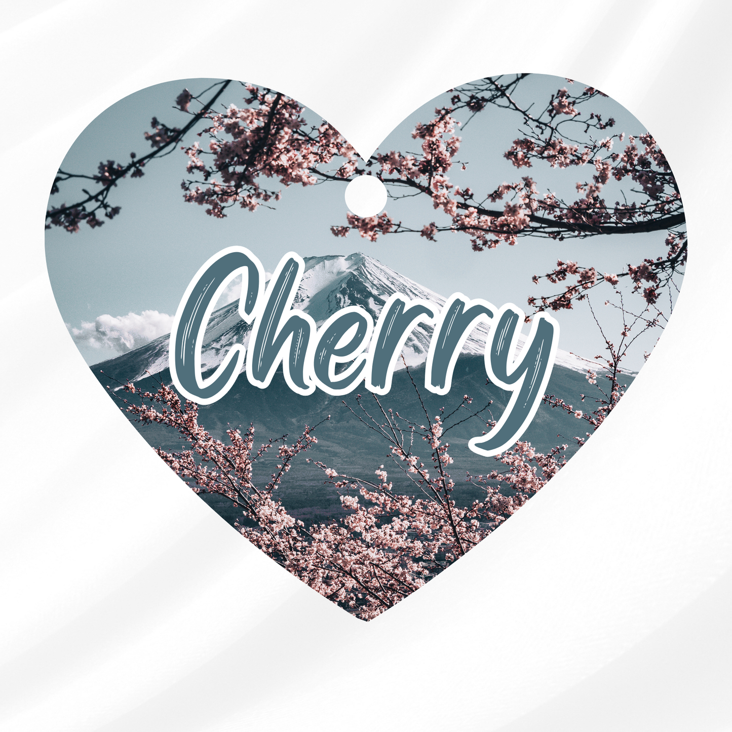 Cherry Blossom Pet ID Tag